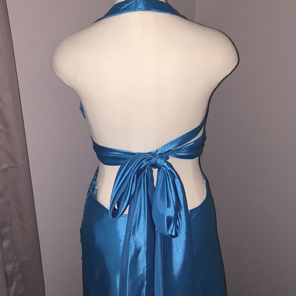 Turquoise Prom Dress - Picture 4 of 5